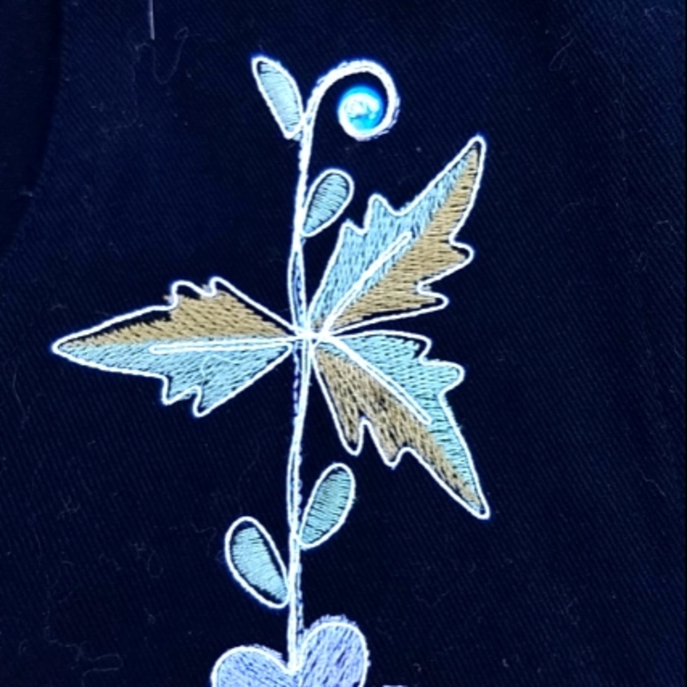 18W Plus Class black embroidered tunic, buttons. - Picture 11 of 12